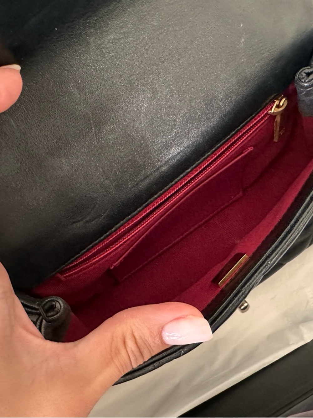 CHANEL Black Quilted Leather Crossbody with Gold Hardware - Picture 3 of 3